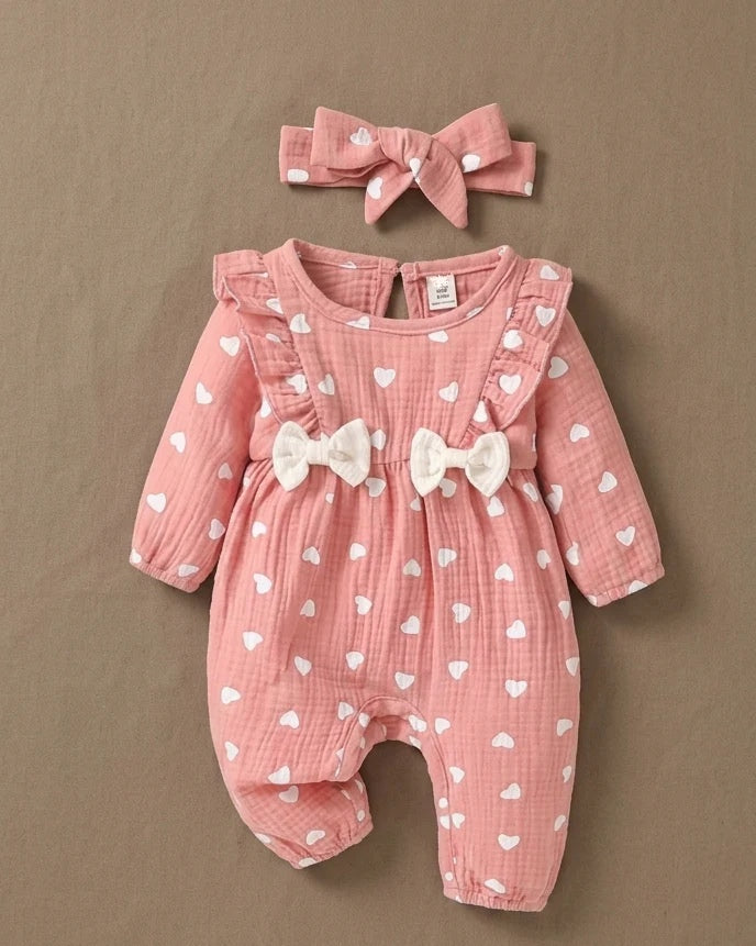 Blush Bow Heart Set