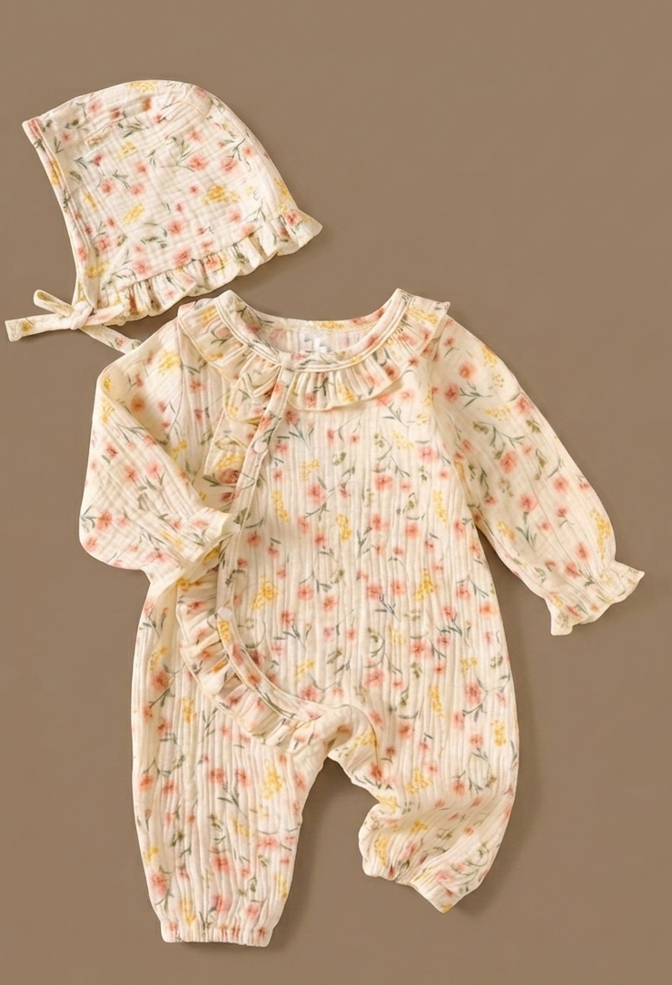 Floral Grace Romper Set