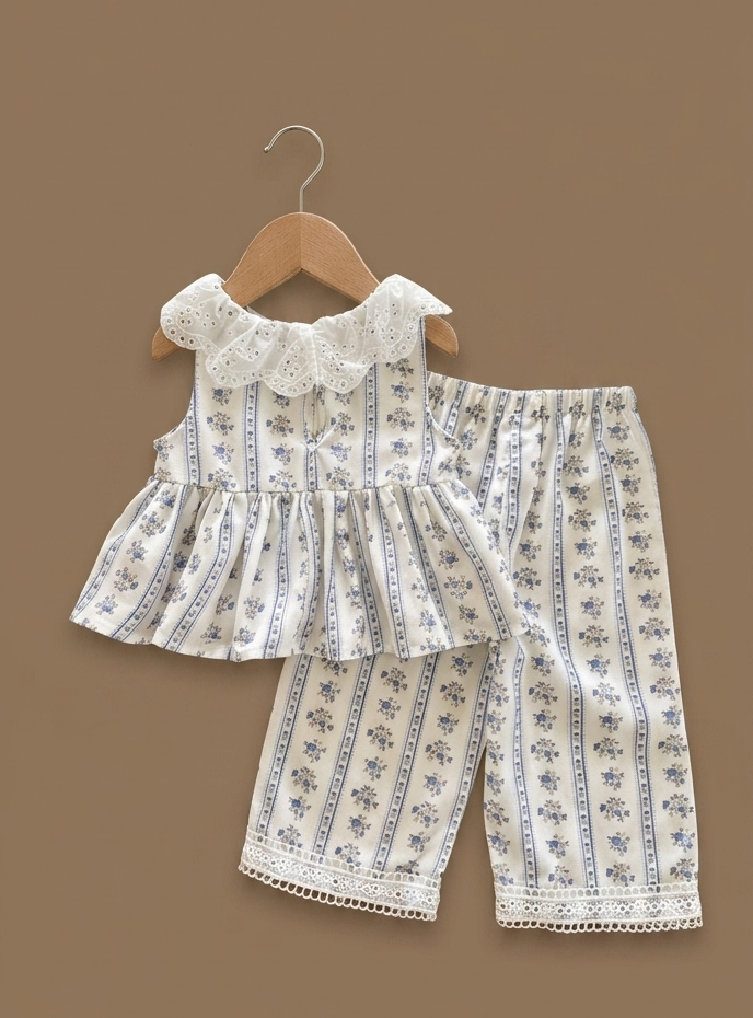 Bluebell Ruffle & Lace Co-ord