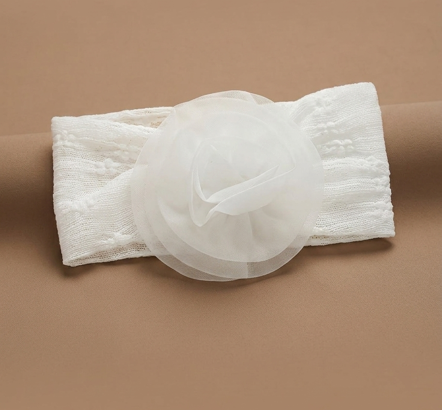 Organza Headband - White