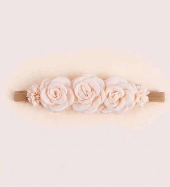 Baby Pink Floral Headband