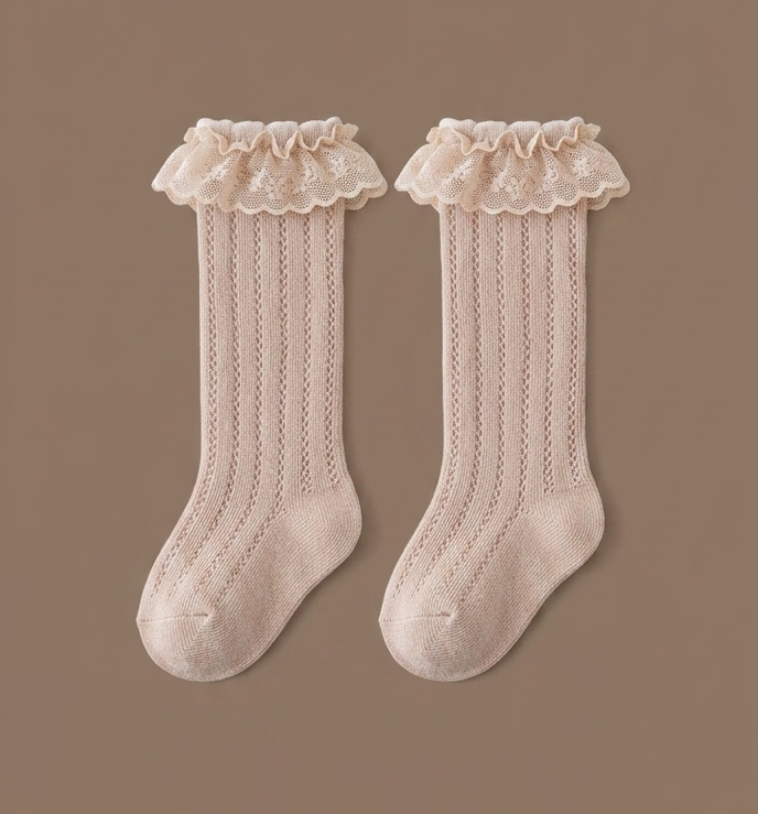 Long Socks - Beige