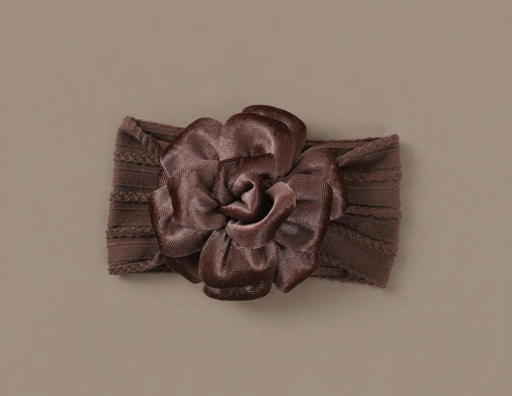 Chocolate Rose Headband