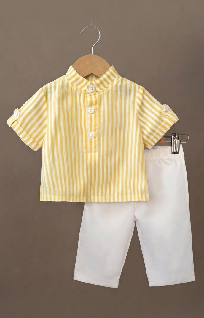 Lemonade Stripe Mandarin Set