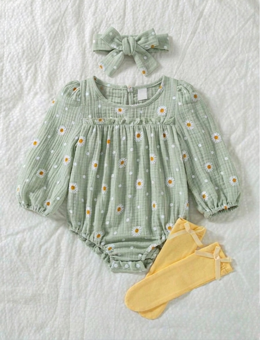 The Sunny Day Floral Romper