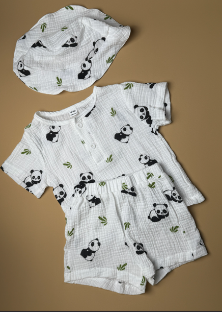 The Panda Muslin Set