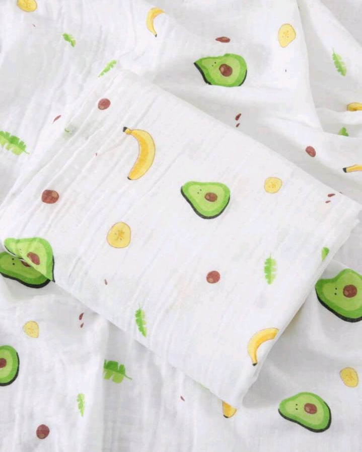 Double layered muslin bath towel