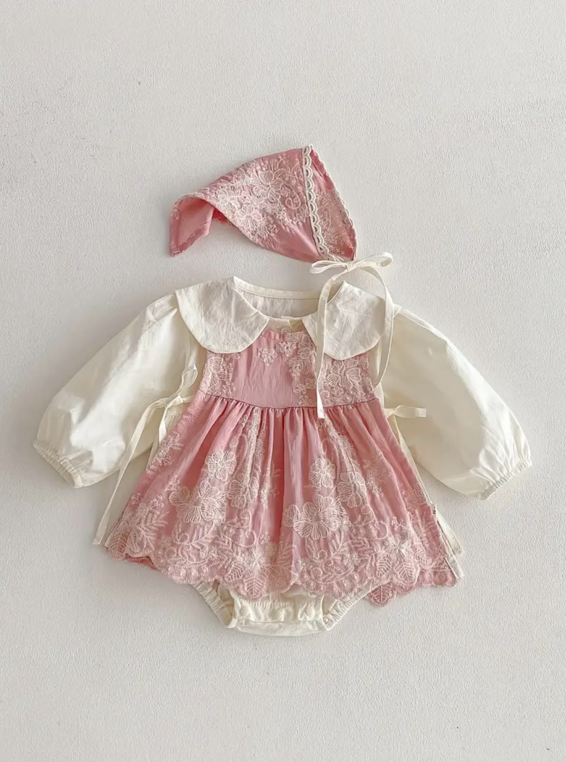 The Rosabelle Bonnet Romper Set