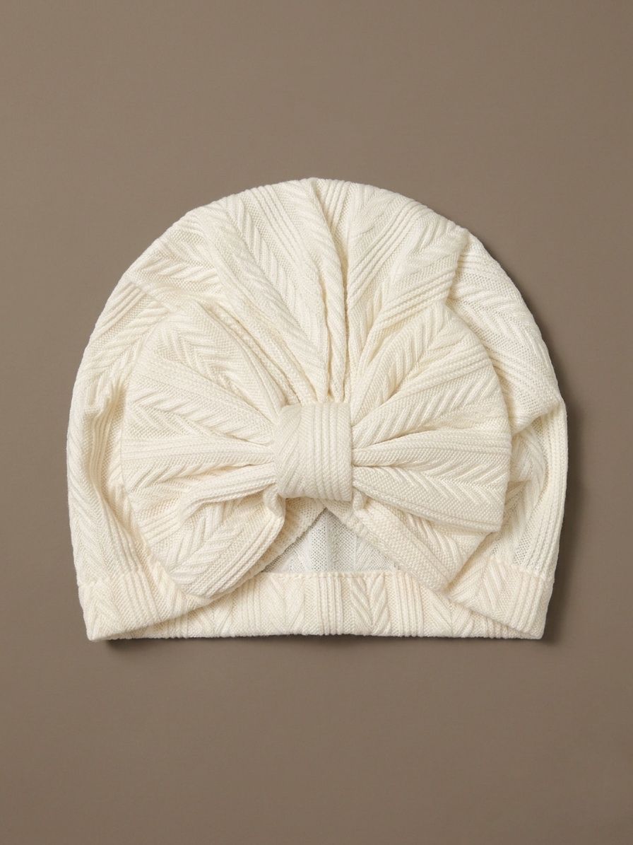 Cream Turban Cap