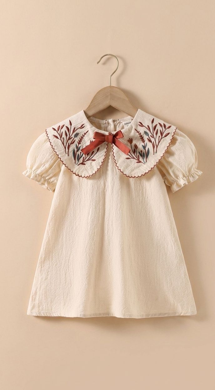 Petal Soft Rust Bow Dress