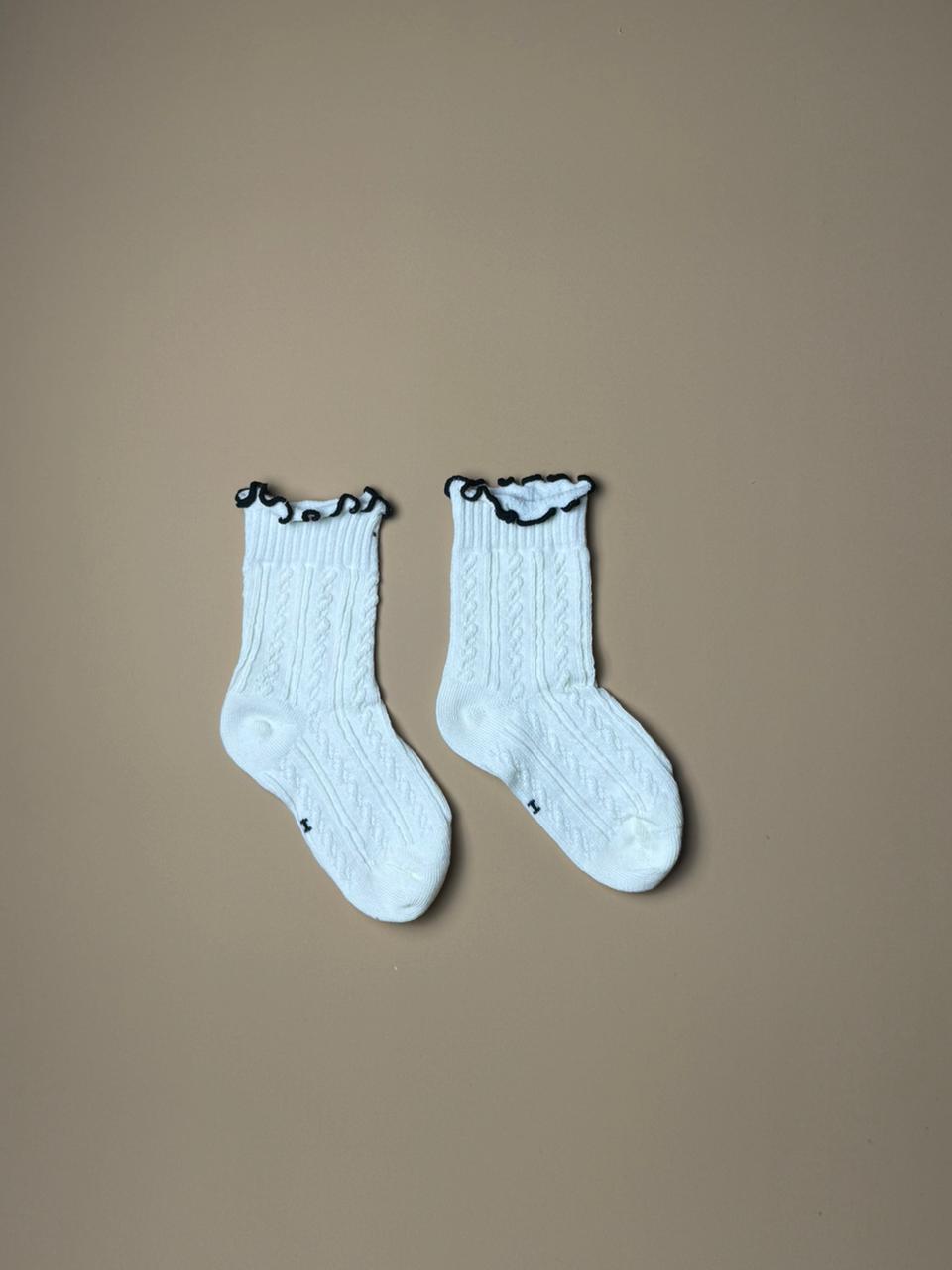 Scalloped Edge Socks