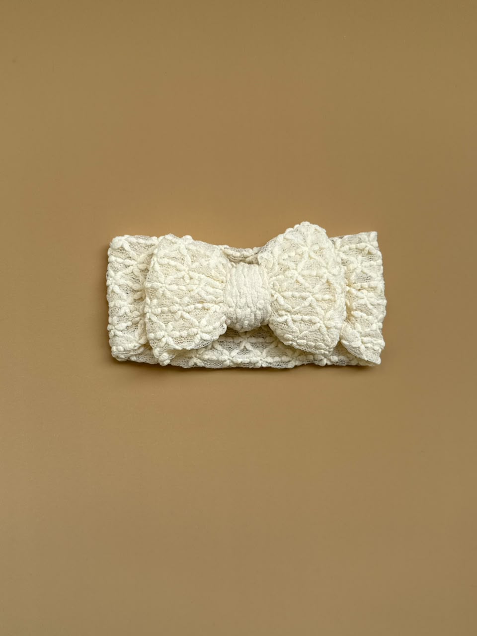 Cream Cloud Lace Headband