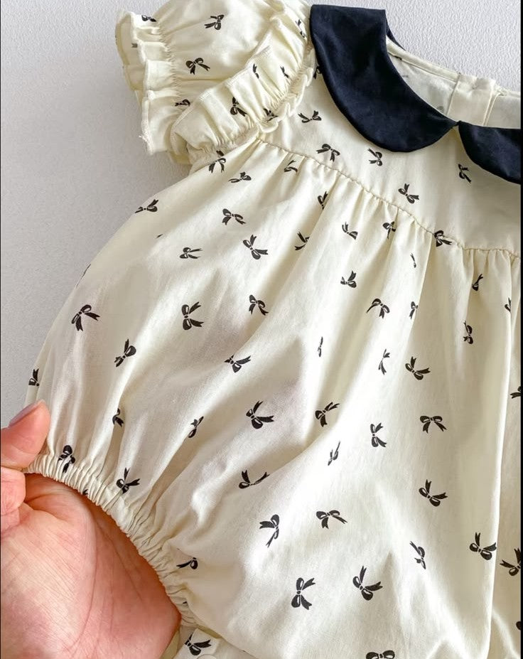 The Black Bows Romper