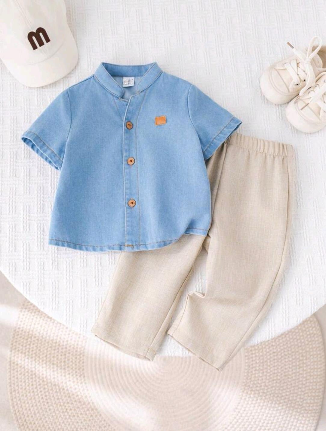 Denim Shirt and Pant Set
