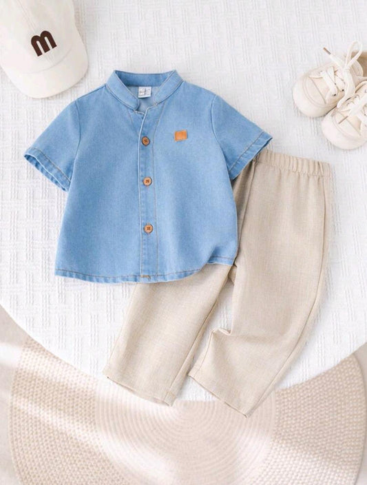 Denim Shirt and Pant Set
