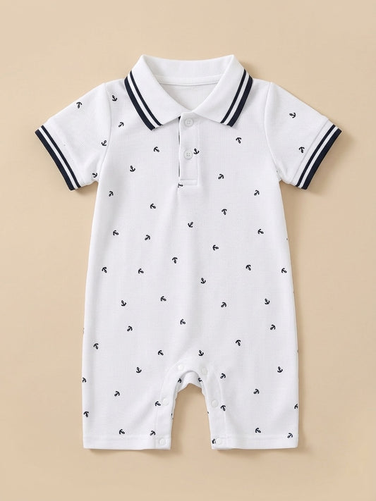 Anchor Point Polo Romper