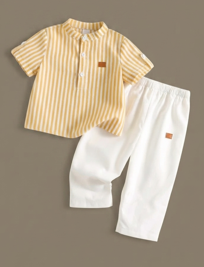 Lemonade Stripe Linen Set