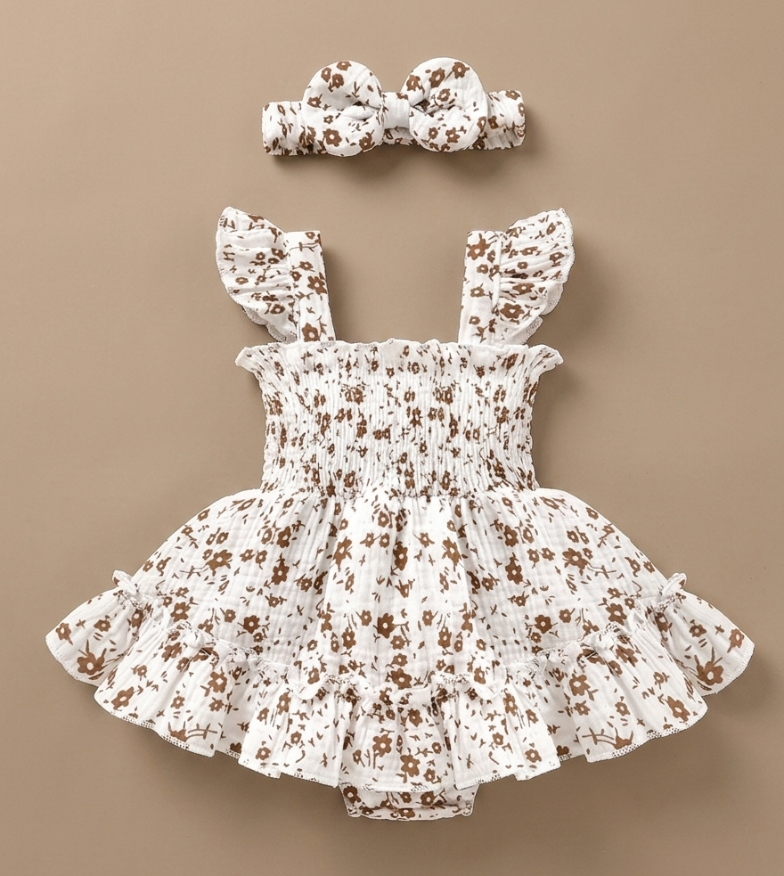 Meadow Bloom Frock & Headband Set