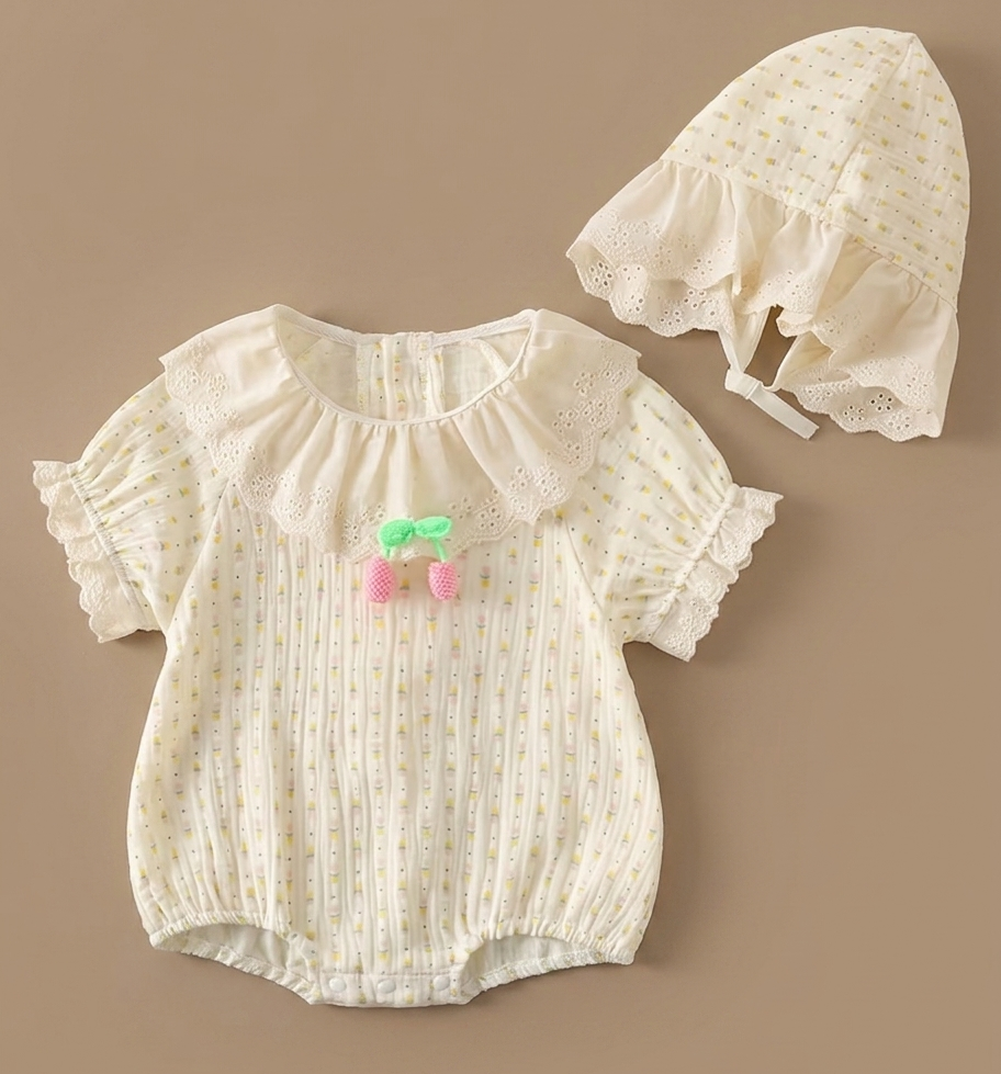 Sherbet Bonnet Romper