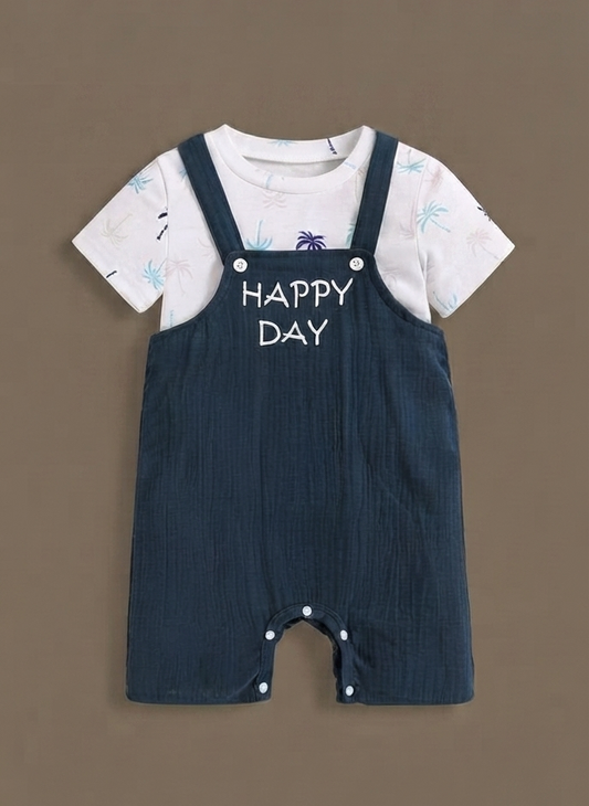 Happy Day Palm Romper