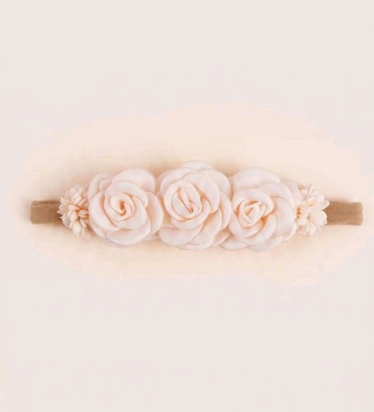 Baby Pink Floral Headband