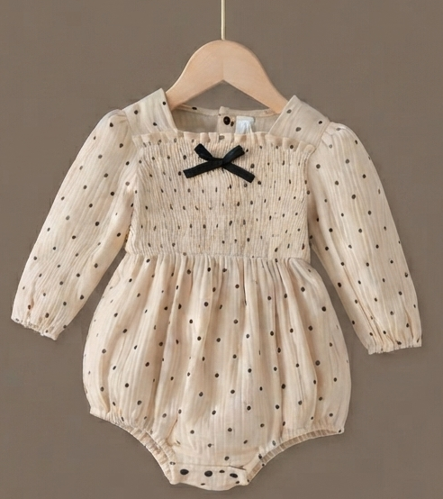 The Polka-Dot Heirloom Romper