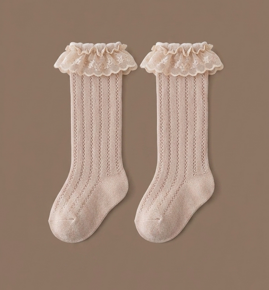 Long Socks - Beige
