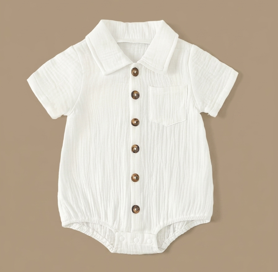 The classic cotton muslin romper