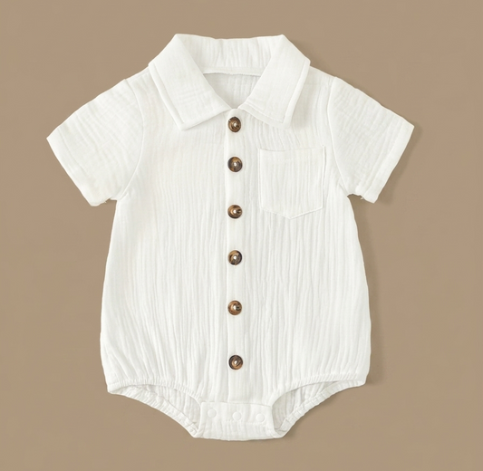 The classic cotton muslin romper