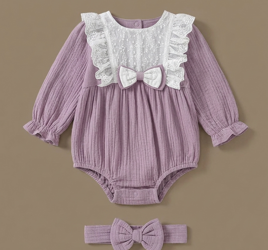 The Lilac Bow & Ruffle Set