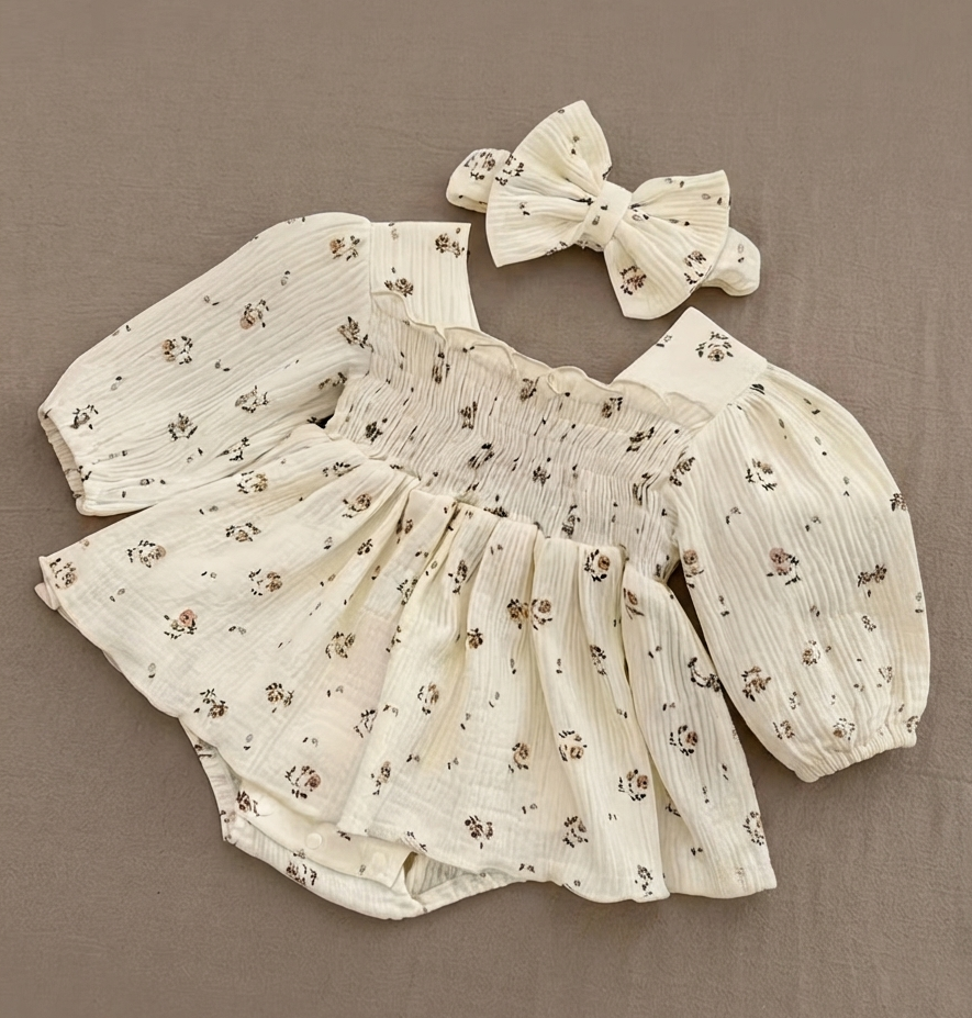 Vintage Cream Floral Set