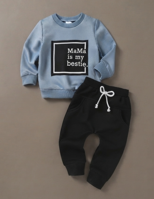 The "MaMa " Dusty Blue Set