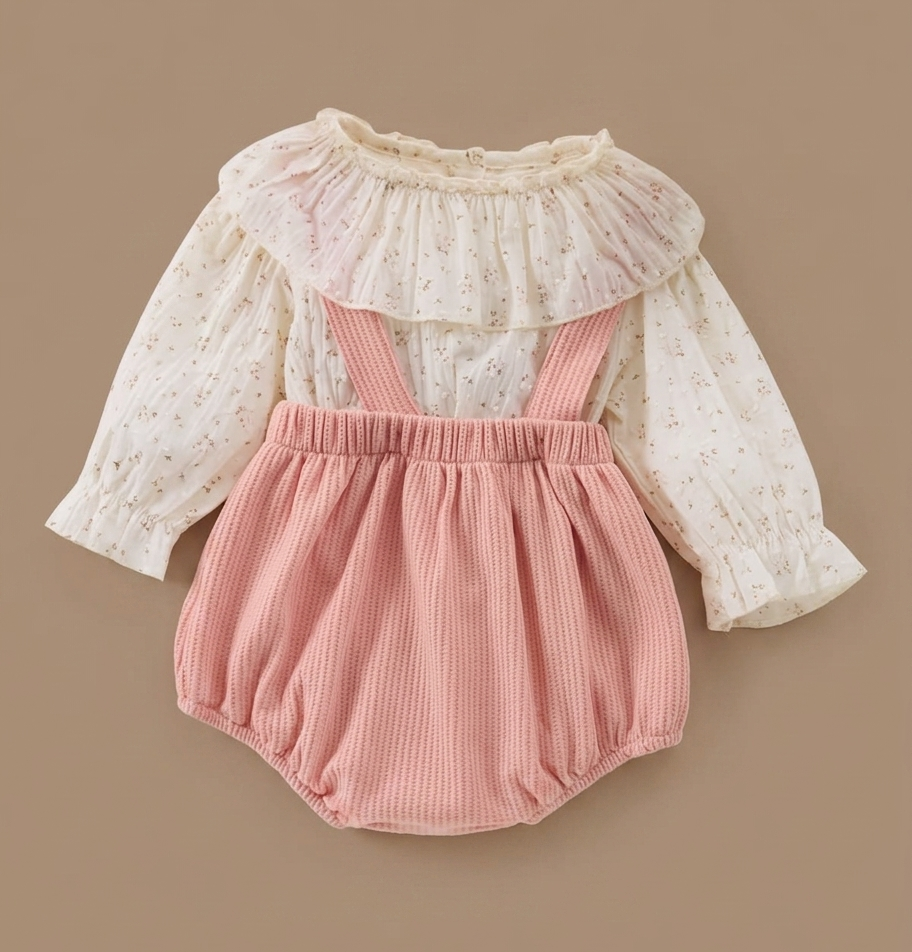 Eloise Corduroy & Lace Romper