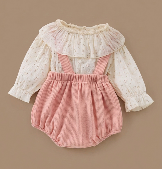 Eloise Corduroy & Lace Romper