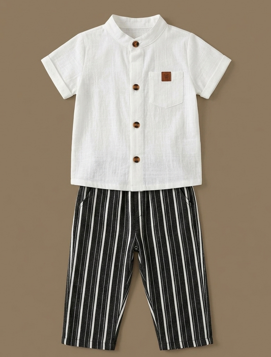 The classic striped set - with collars