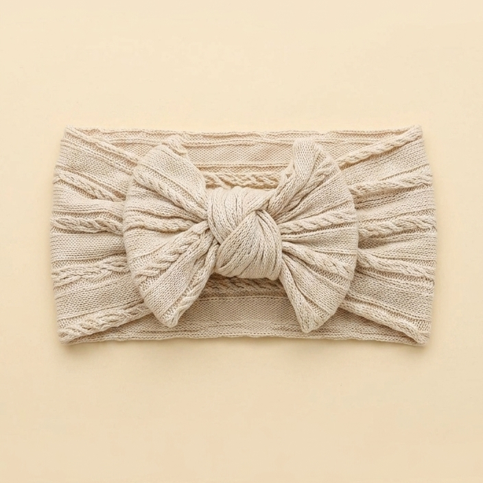 Bow Headband - Cream