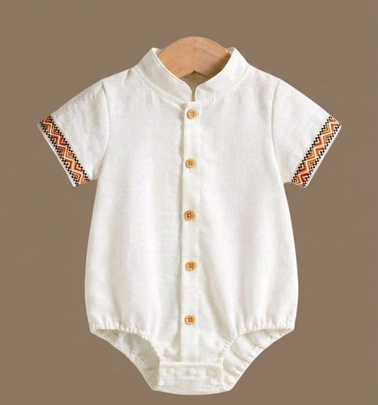 The Classic White Romper