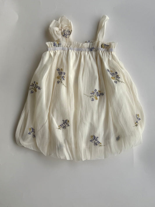 Ivory Bloom Bubble Dress