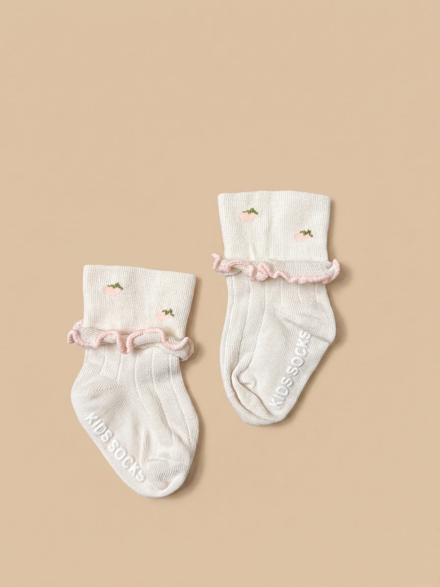 Blush Berry Frill Socks