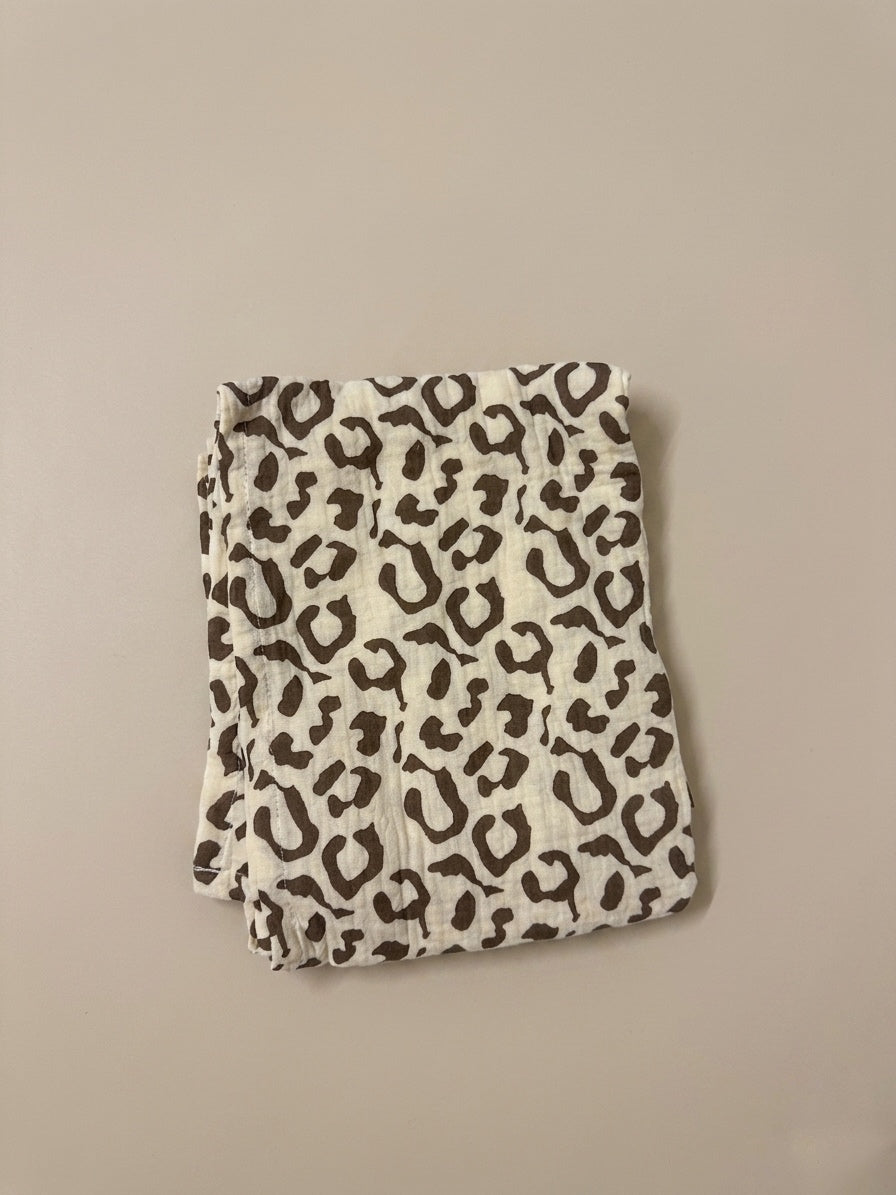 Organic Muslin Swaddle - Animal Print