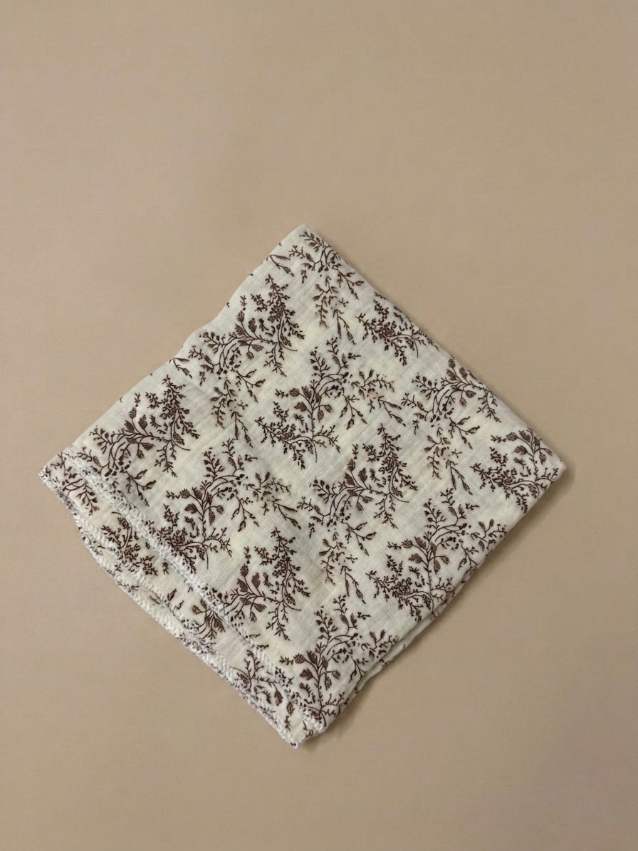 The Hibiscus Organic Muslin Swaddle