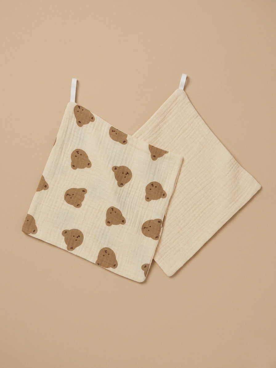 Bear Face Towel Set of 2