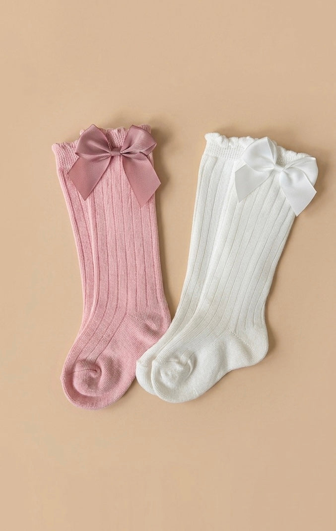 Bowknot Long Socks