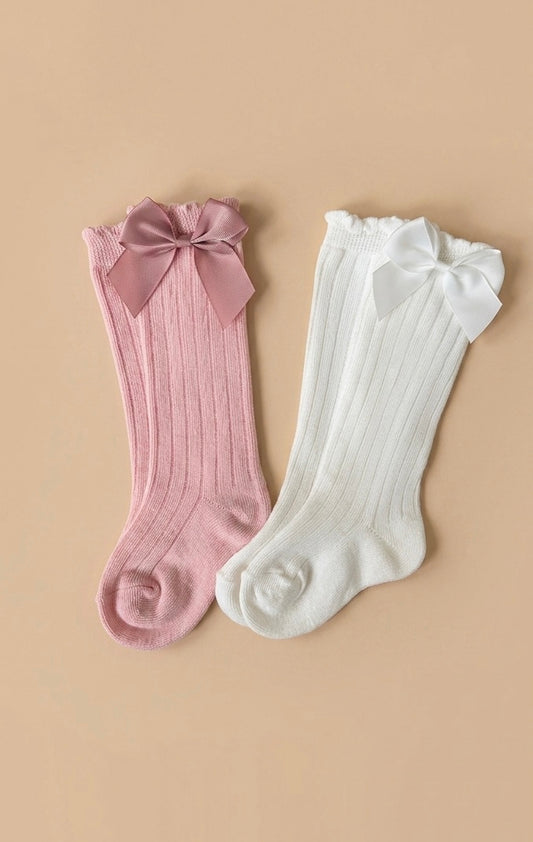 Bowknot Long Socks