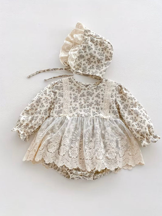 Blossom lace romper