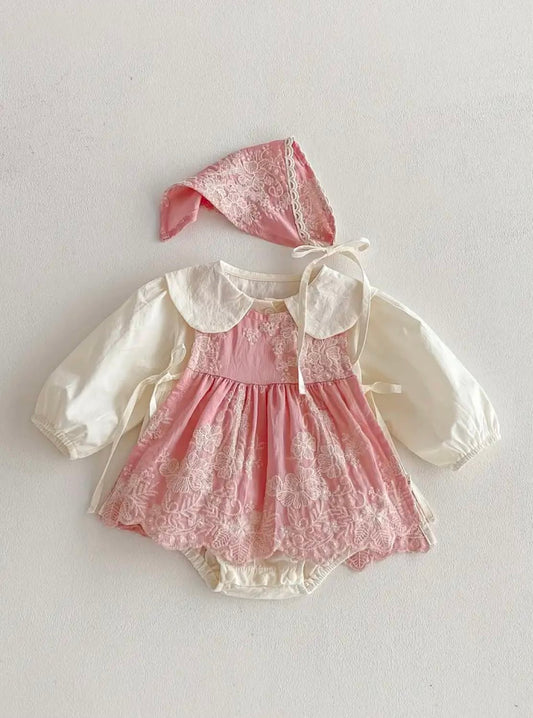 The Rosabelle Bonnet Romper Set
