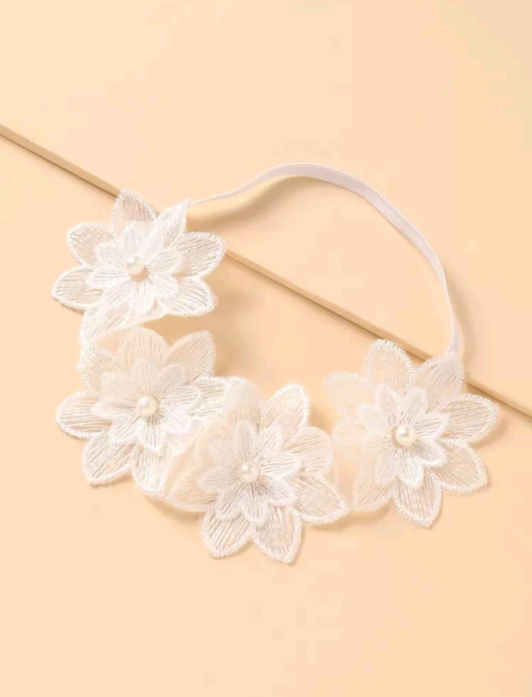 Pearl Flower Headband