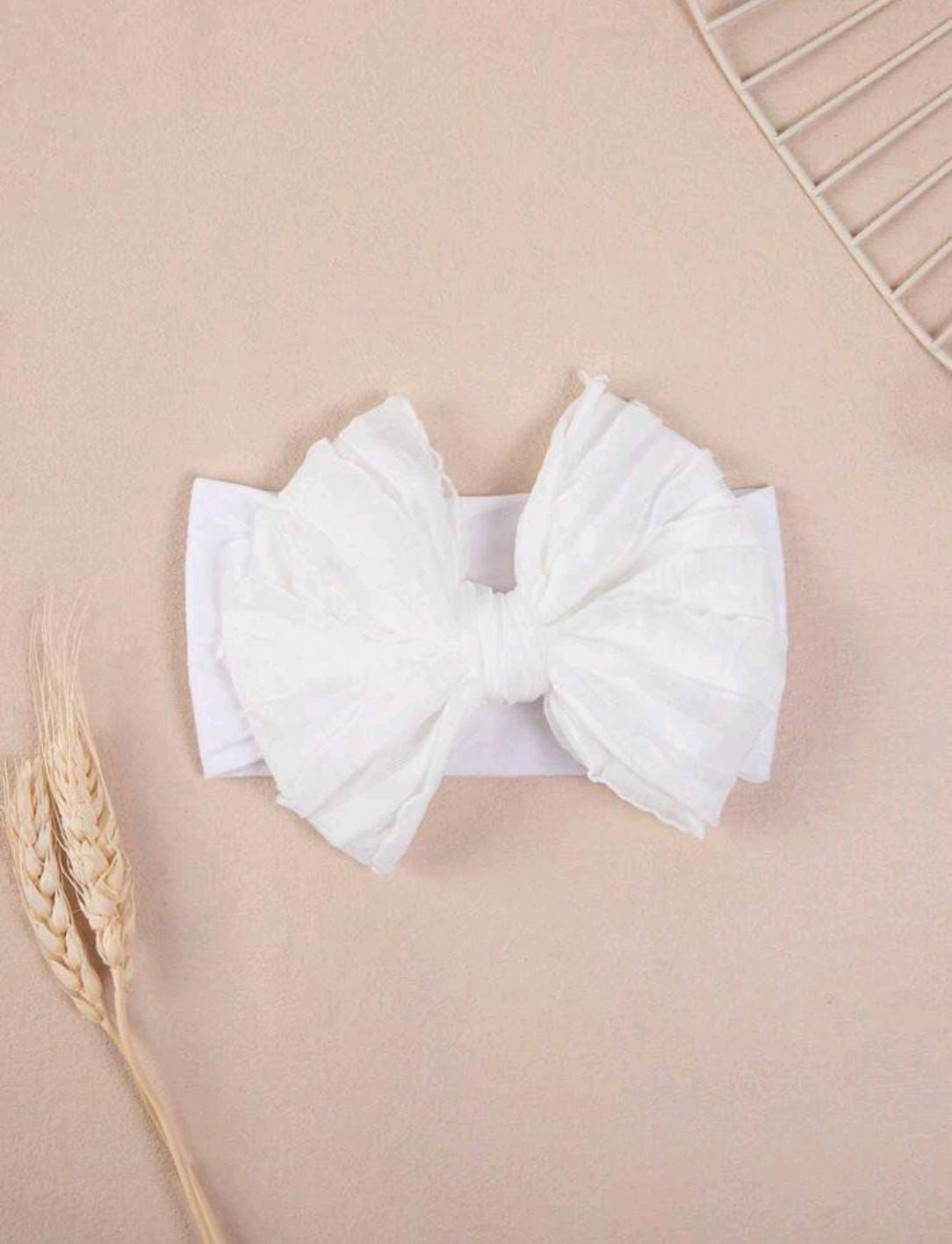 White Bow Headband