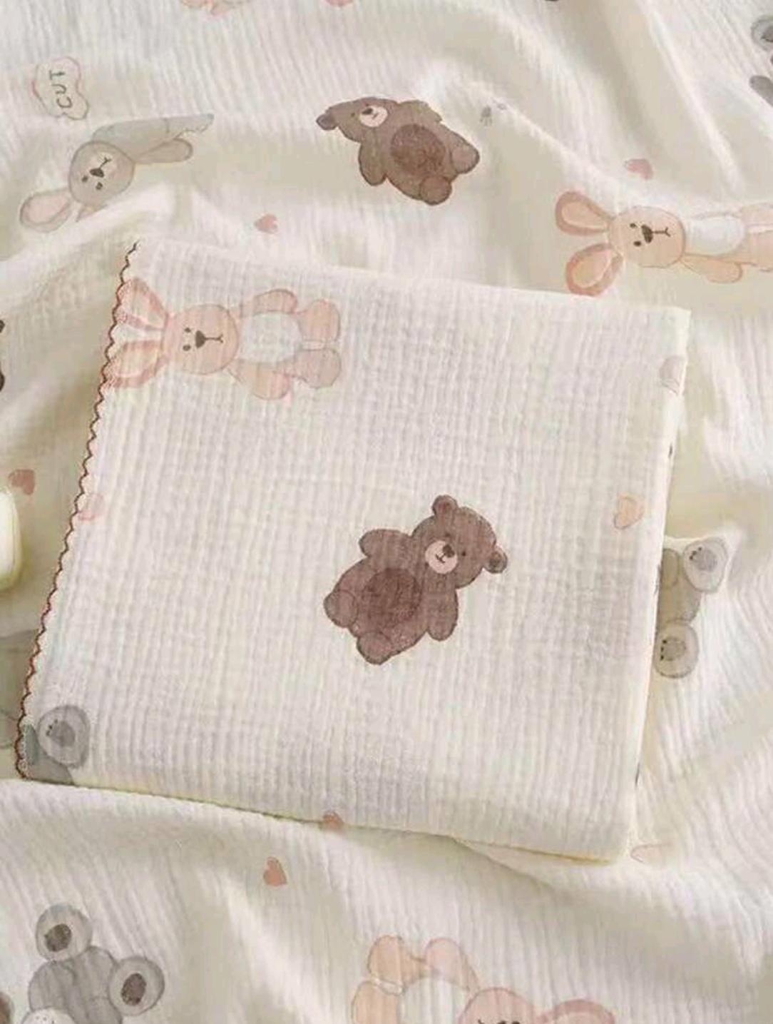 The Bunny Thread Work Scalloped Swaddle