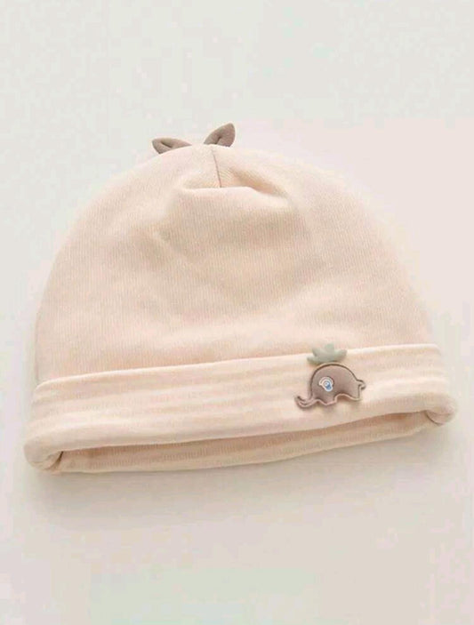 Little Elephant Baby Cap - Light Beige